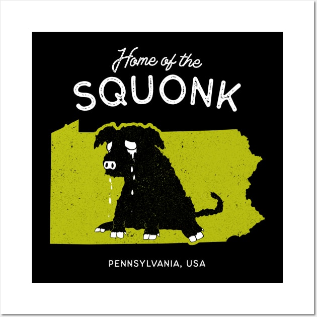 Home of the Squonk - Pennsylvania, USA Cryptid Wall Art by Strangeology